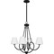 Quoizel Atkins Chandelier 4 Lights Matte Black ATK5027MBK - alternate 6